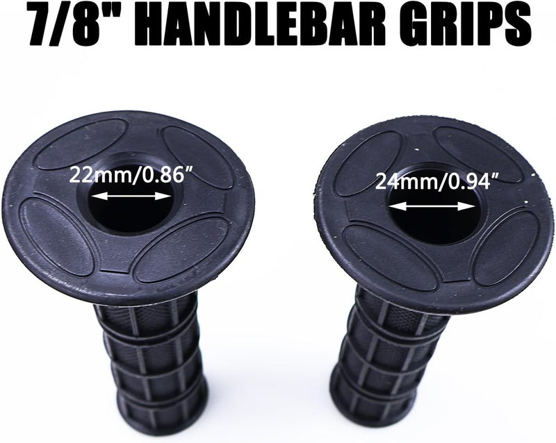 HOLATO 7/8" Handlebar Grips for 50cc-125cc CRF70 CRF80 TRX450 TTR90 TTR110 TTR125 PW80 RM80 DR650 KLX250 KLX300 KX65 SSR125 Pit Dirt Bike ATV Quad Motocross Motorcycles CT100U CT200U Mini Bike - Image 4